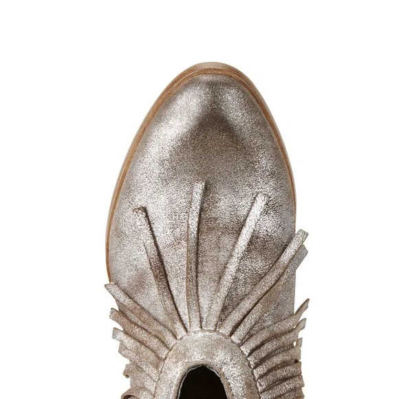 Ariat Unbrindled Layla metallic fringe western boots size 10 - Picture 3 of 15